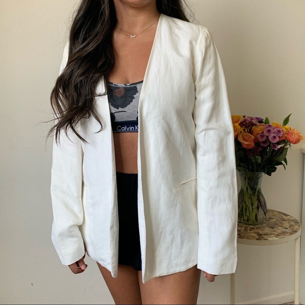 White Oversized Blazer
